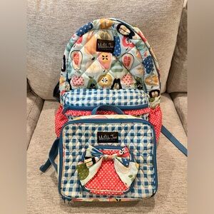 Matilda Jane backpack and matching lunchbox